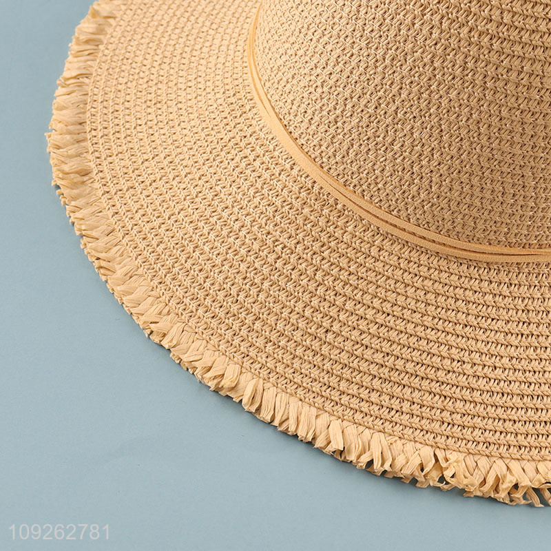 Factory Price Wide Brim Straw Hats Summer Beach Hats for Women