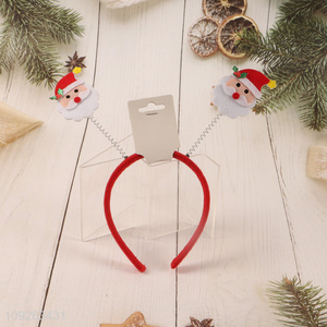 Top selling christmas party supplies Santa Claus hair hoop hair accessories wholesale