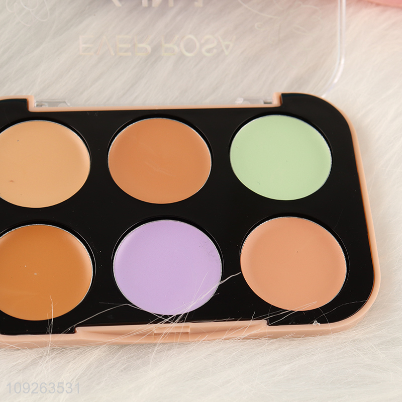 China Wholesale 6 Colors Concealer Palette Full Cover Long-Lasting Waterproof Concealer