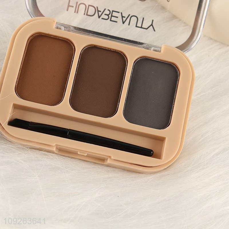 Popular Product 3 Colors Eye Brow Powder Palette Brown Eyebrow Powder Makeup Kit