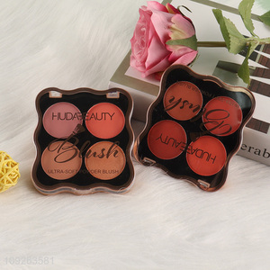 Factory Price 4 Colors Blush Palette Ultra-Soft Blush Makeup Palette for Cheeks
