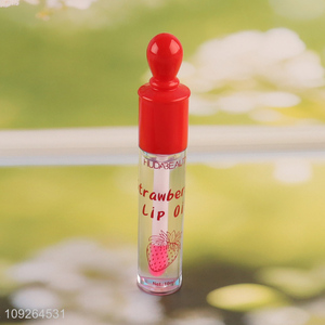 Good Quality 10ML Lip Oil Hydrating Moisturizing Lip Oil Non-Sticky Strawberry Lip Oil