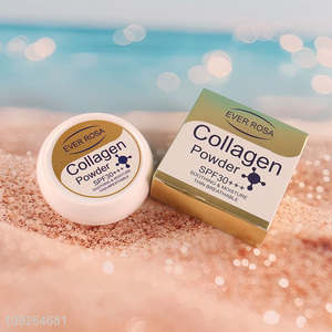 Factory Supply Collagen Pressed Powder SPF 30 Long Lasting Makeup Setting Powder