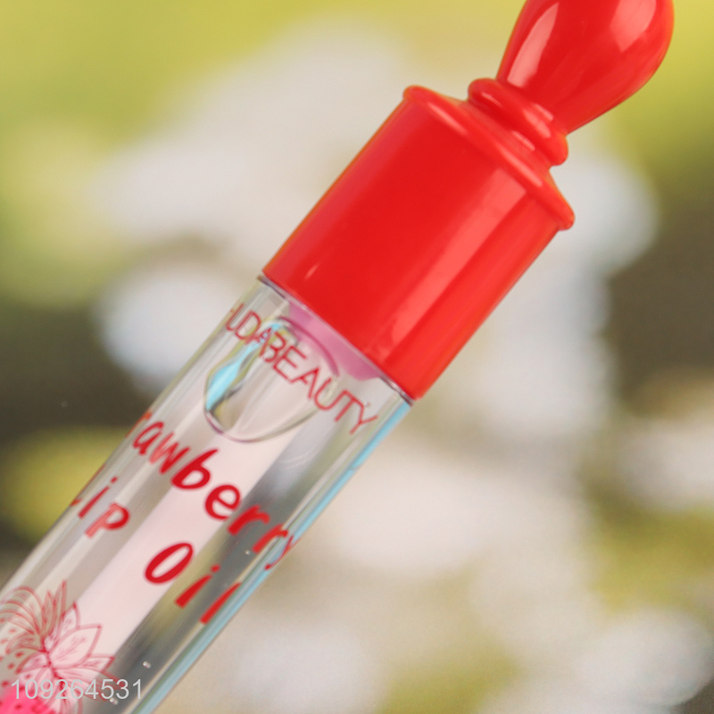 Good Quality 10ML Lip Oil Hydrating Moisturizing Lip Oil Non-Sticky Strawberry Lip Oil