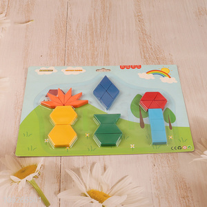 Best selling creative magnetic pattern block toy educational toy for children