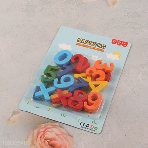Factory price 26pcs magnetic number symbol teaching toy kids early education toy