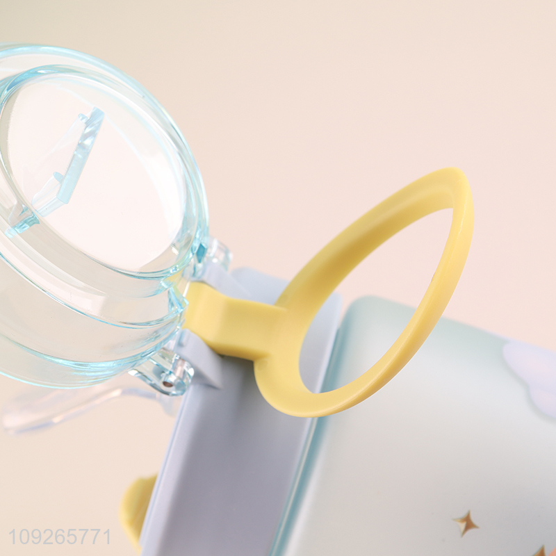 Wholesale Plastic Water Bottle Cute Plastic Water Bottle with Straw for Kids