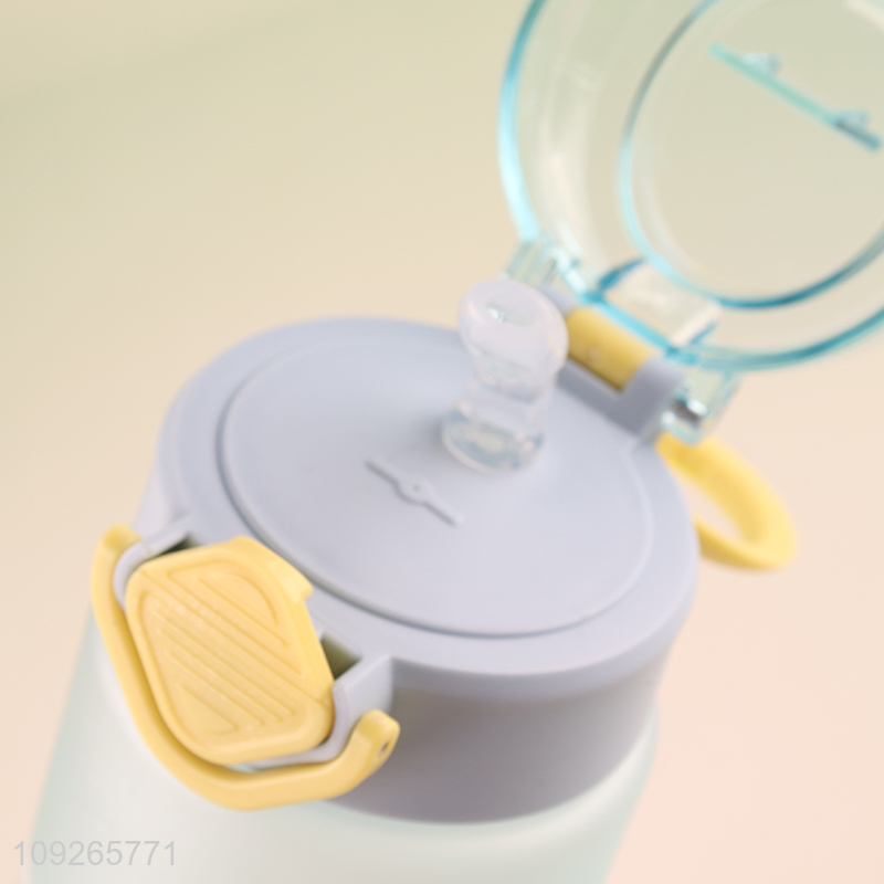 Wholesale Plastic Water Bottle Cute Plastic Water Bottle with Straw for Kids