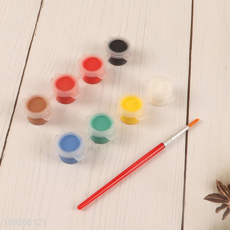 Good sale christmas house diy plaster paint set painting toys with painting brush