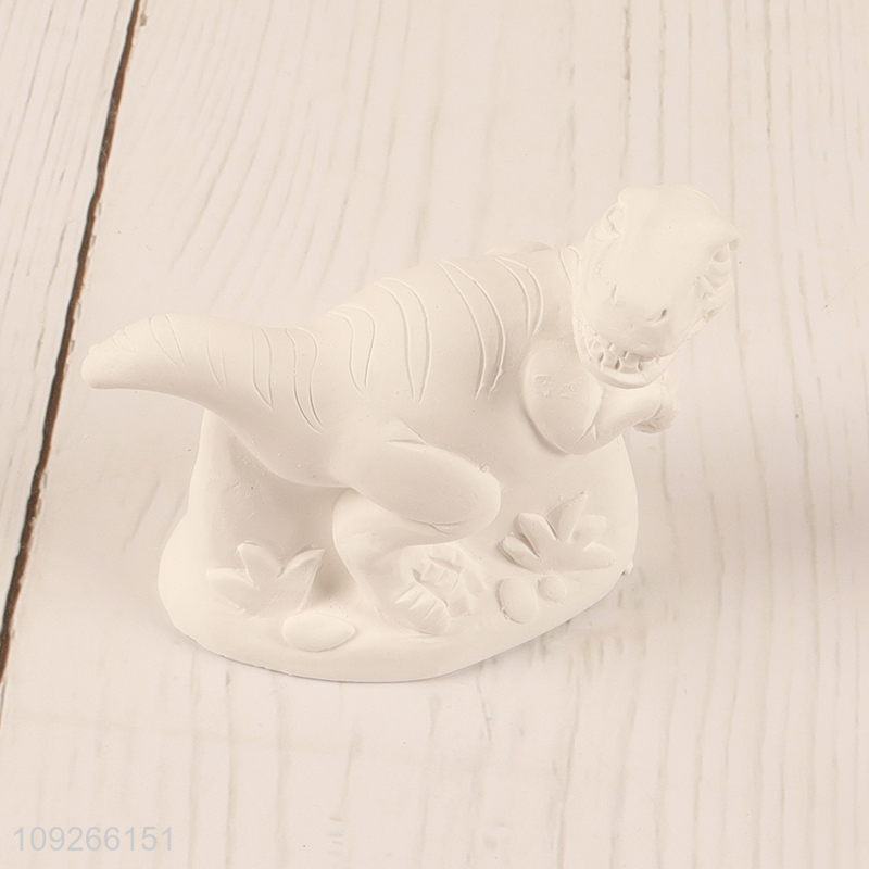 Low price dinosaur shape diy plaster paint set painting toys for children