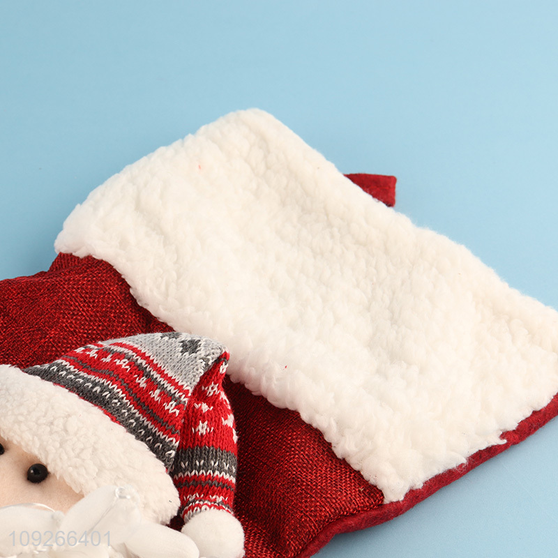 High Quality Christmas Stockings Santa Claus Christma Socks for Kids Gifts