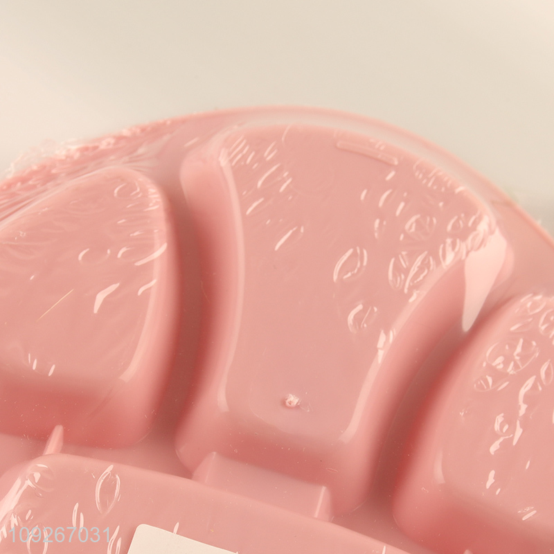 Good quality plastic baby dinner plate set with fork and spoon for sale