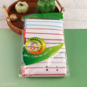 China supplier 5pcs reusable kitchen cleaning clothes cleaning towel set