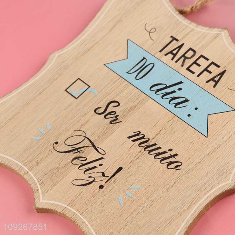 Low price wooden crafts decorative wooden hanging ornament for sale