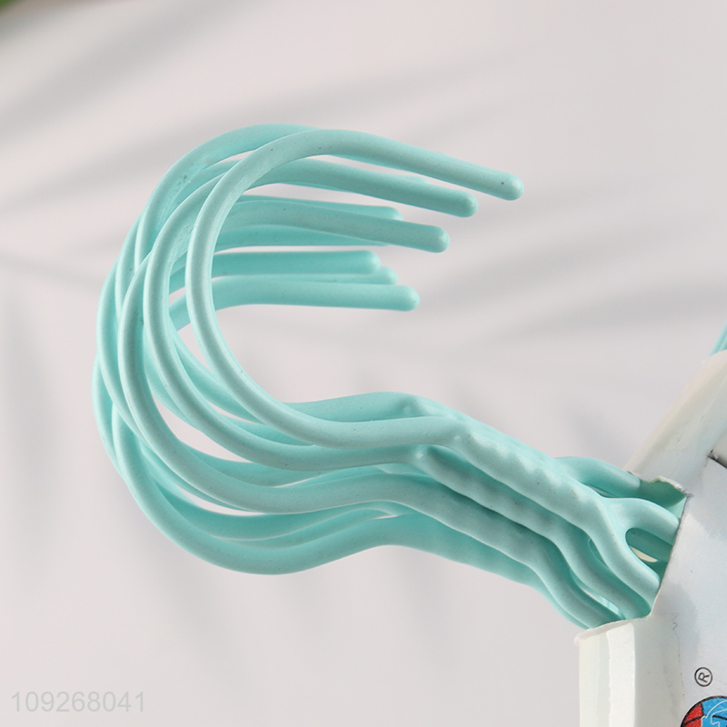 Top sale non-slip 10pcs household plastic-coated hanger clothes hanger set