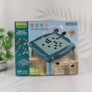 Latest products children logical thinking training desktop black white chess filpping games