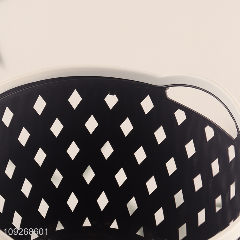 China products household hollow plastic storage basket with handle