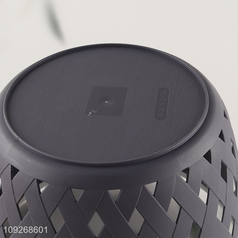 China products household hollow plastic storage basket with handle