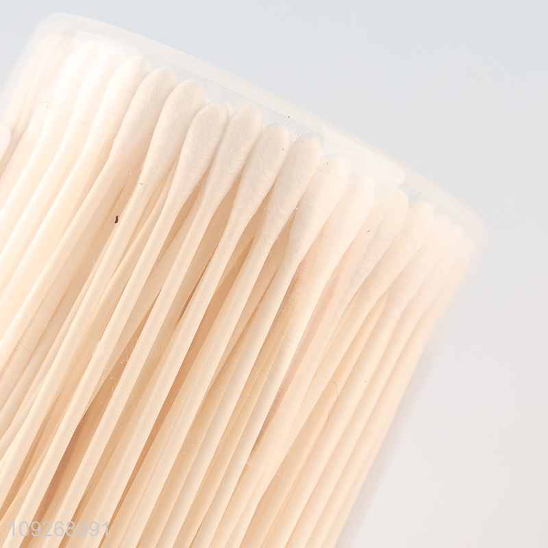 China supplier 200pcs baby care bamboo stick cotton swab cotton bud for sale