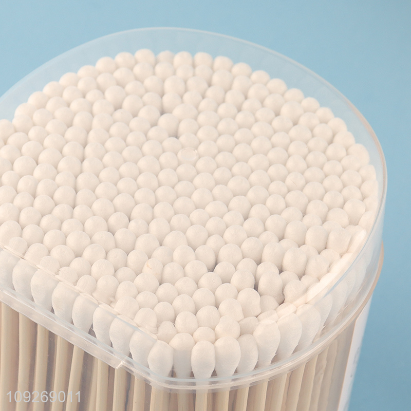 New product 300pcs personal care bamboo stick cotton swab cotton bud for sale