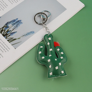 Top products cactus shape pendant keychain key ring bag pendant