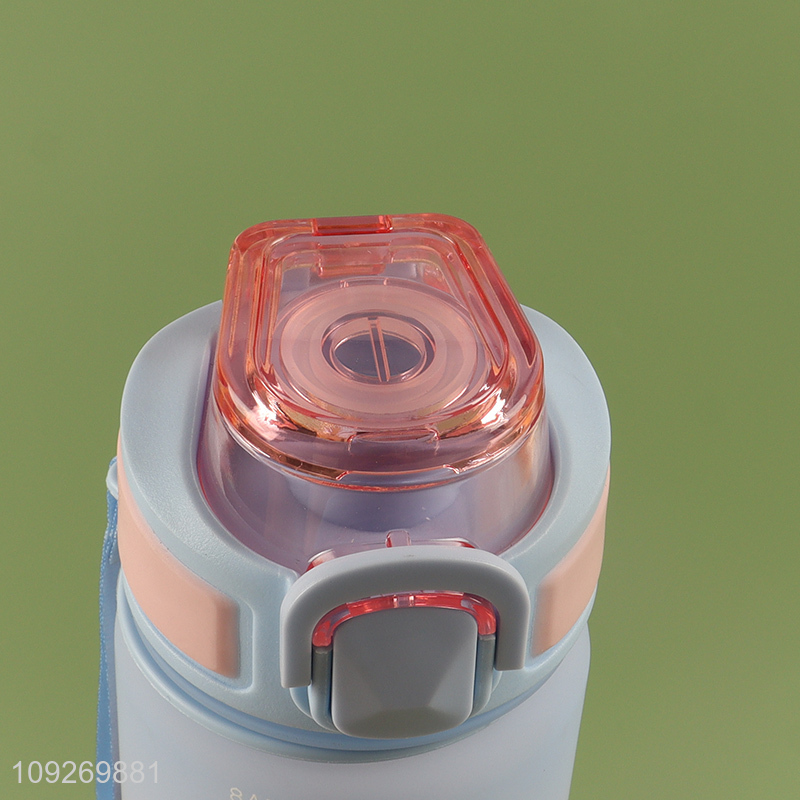 Wholesale 550 750 1000ML Plastic Water Bottle Custom Logo Portable Water Bottle