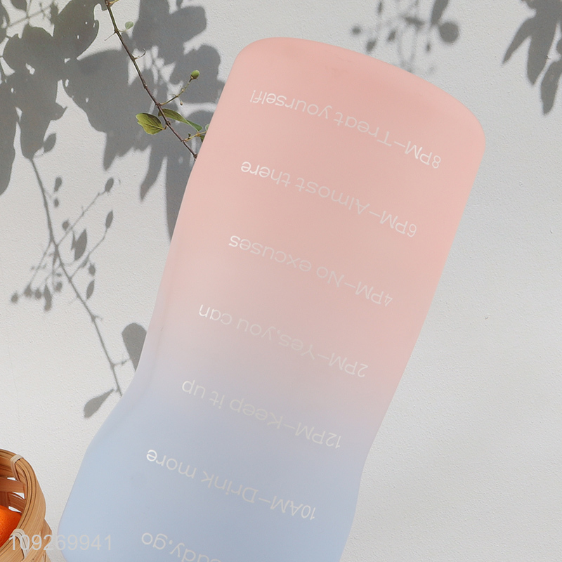 New Product 1500 2000ML Plastic Water Bottle Custom Logo Portable Water Bottle