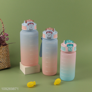 Factory Supply 550 750 1000ML Plastic Water Bottle Portable Leak Proof Water Bottle