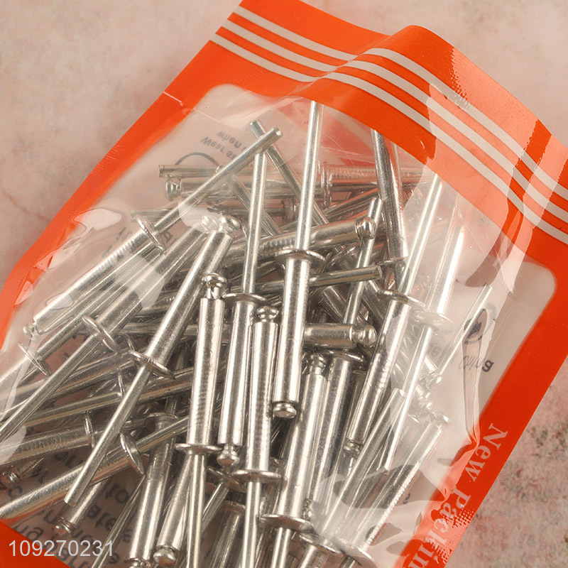 Hot selling 4*25mm 50pcs blind rivet hardware iron nail set