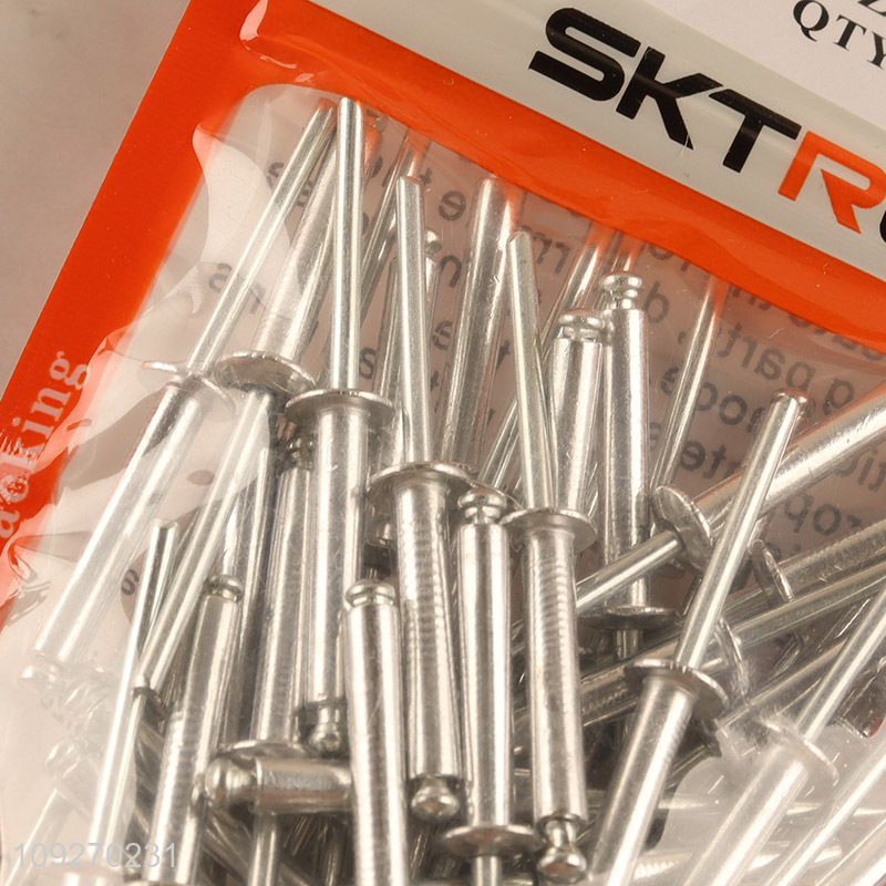 Hot selling 4*25mm 50pcs blind rivet hardware iron nail set