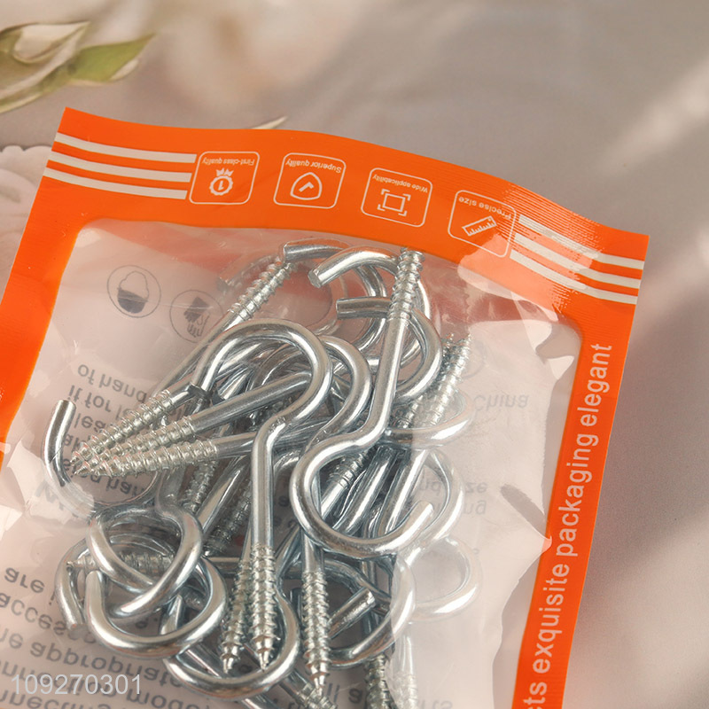 Hot products 20pcs 8#question mark hooks iron screw hook nail
