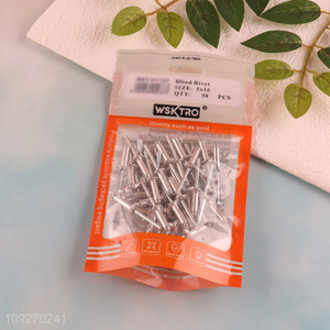 Yiwu market 5*16mm 50pcs blind rivet hardware iron nail