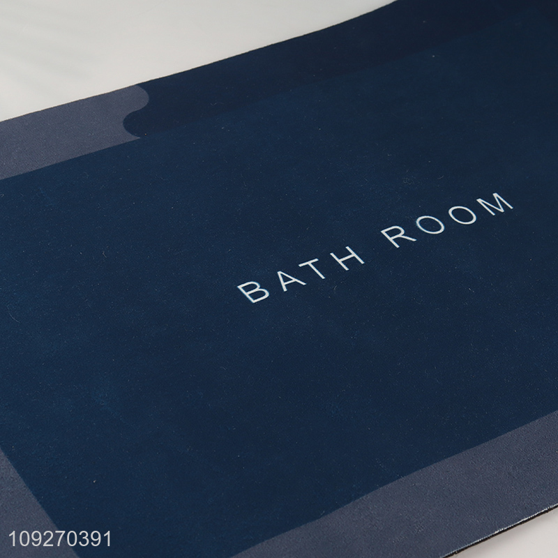 China factory rectangle anti-slip household floor mat door mat for bathroom