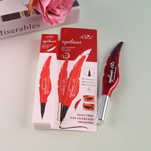 China supplier waterproof cool black permanence eyeliner pen