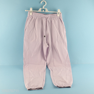 Top selling soft casual loose pants polyester pants wholesale