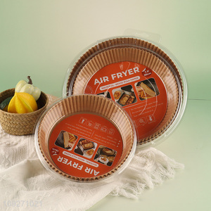 Top selling round wood pulp paper air fryer kitchen baking paper