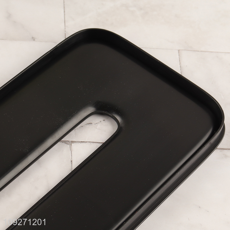 Good sale black tabletop decoration tissue box for household