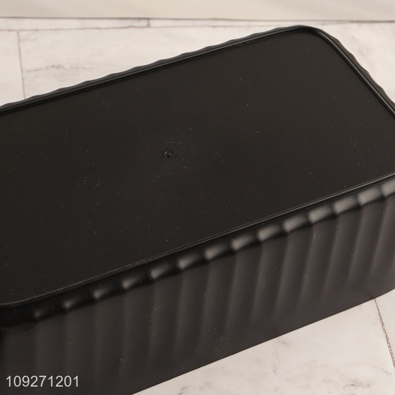 Good sale black tabletop decoration tissue box for household