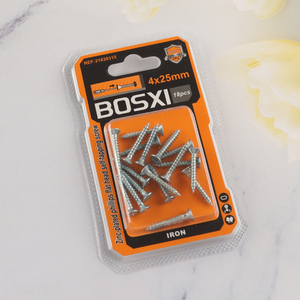 High quality 4*25mm zinc-plated phillips flat head self-tapping screws