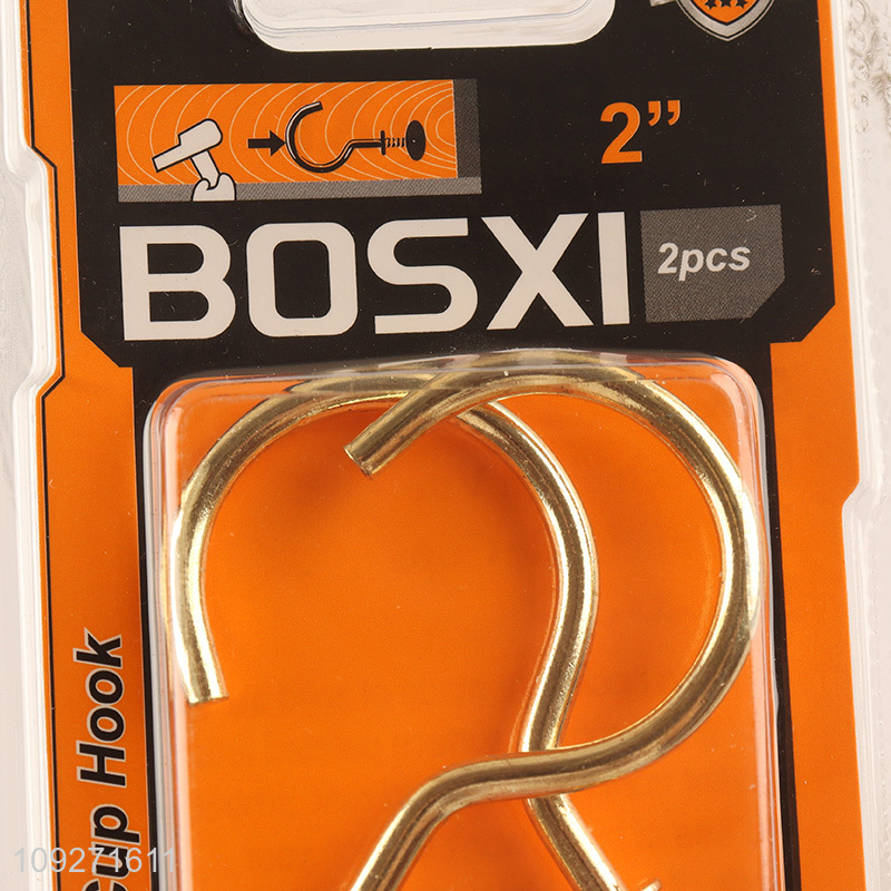 Good quality 2pcs 2inch metal self-tapping screws hooks