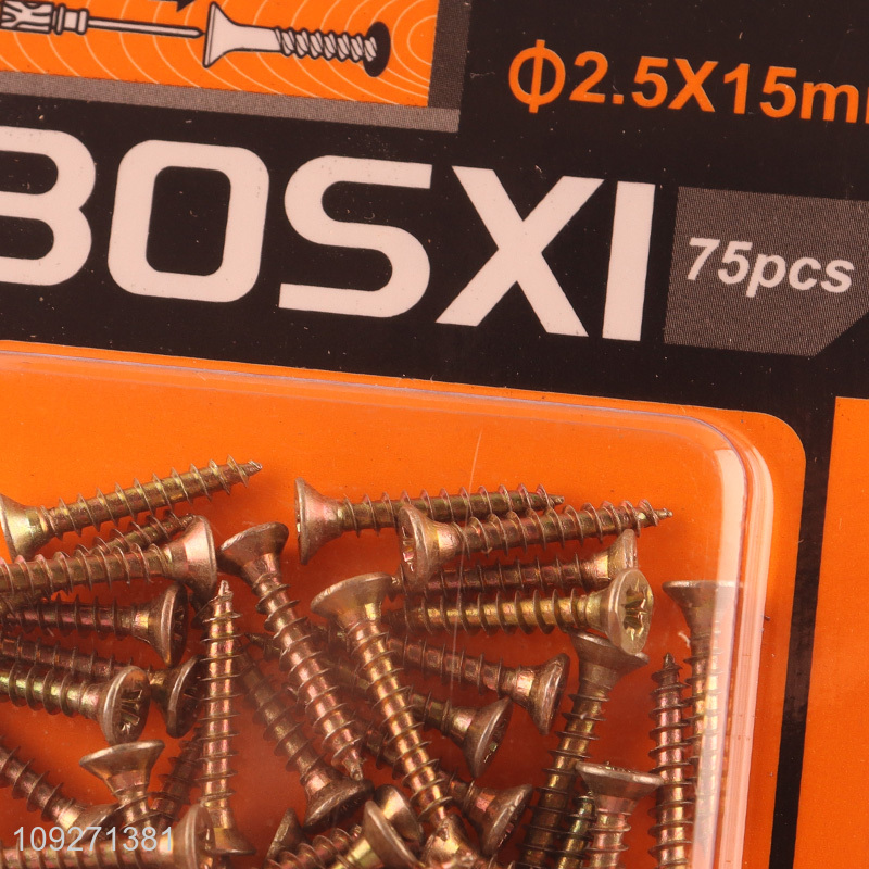 Factory price 75pcs iron screws tornillos iron nail for sale