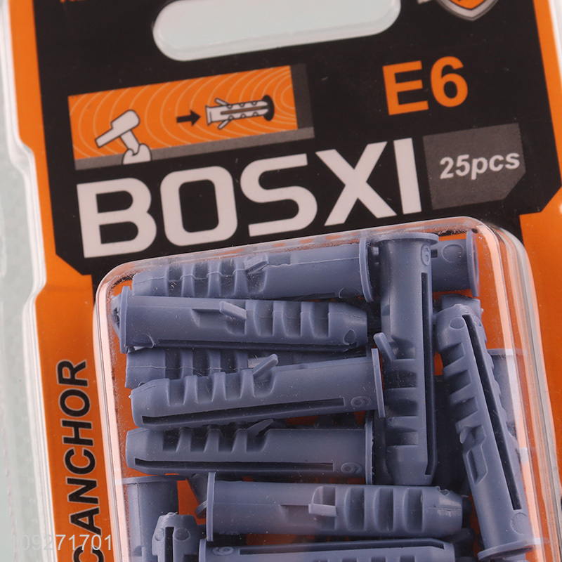 Good quality 25pcs plastic expansion screw tube set