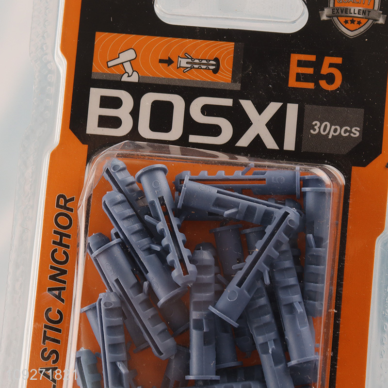 Best sale 30pcs plastic wall anchor and screw set