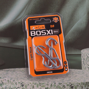 China wholesale 6pcs iron hardware accessories self-tapping screws hooks