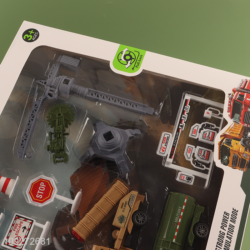 Hot items 4pcs fire fighting truck children firefighter toys