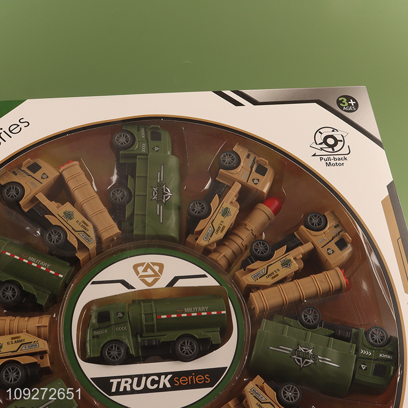 Hot products military car children pull back car toy set for sale