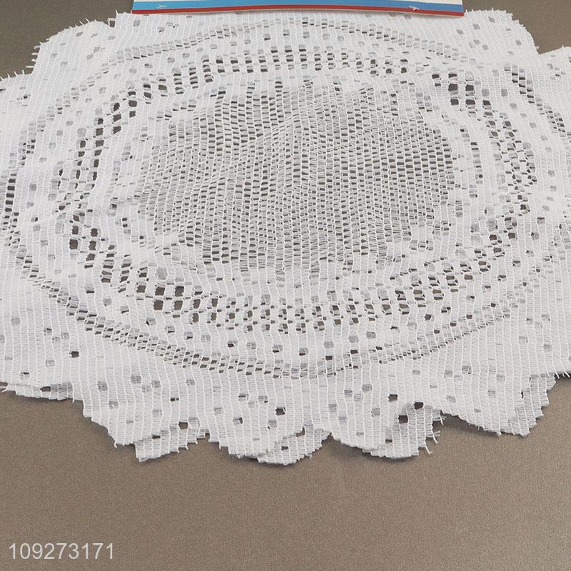 Best selling white polyester dinner mat placemat table mats