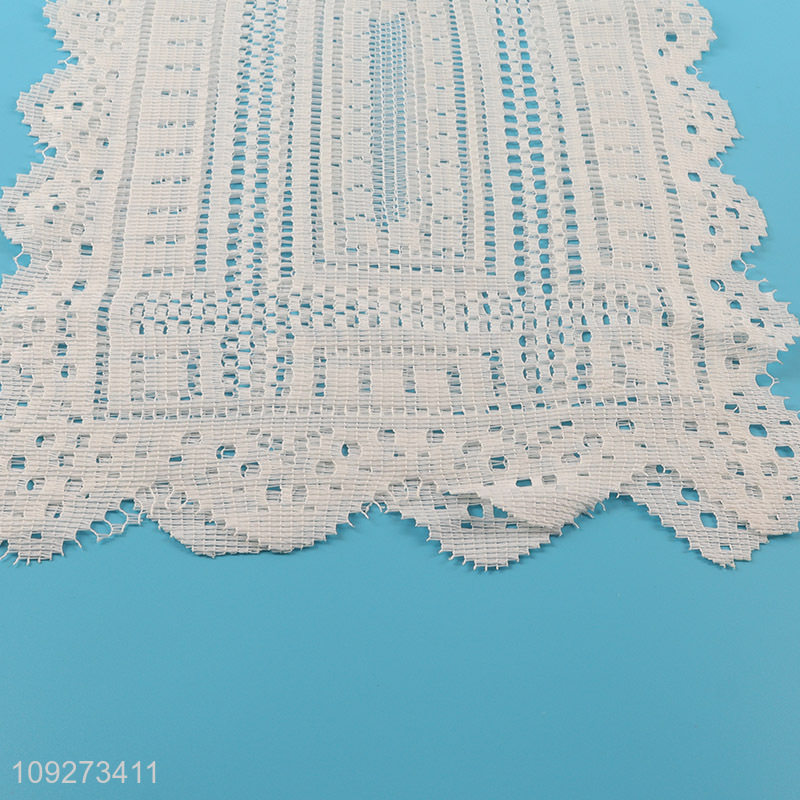 Good quality rectangle polyester 2pcs dinner mat placemat table mats