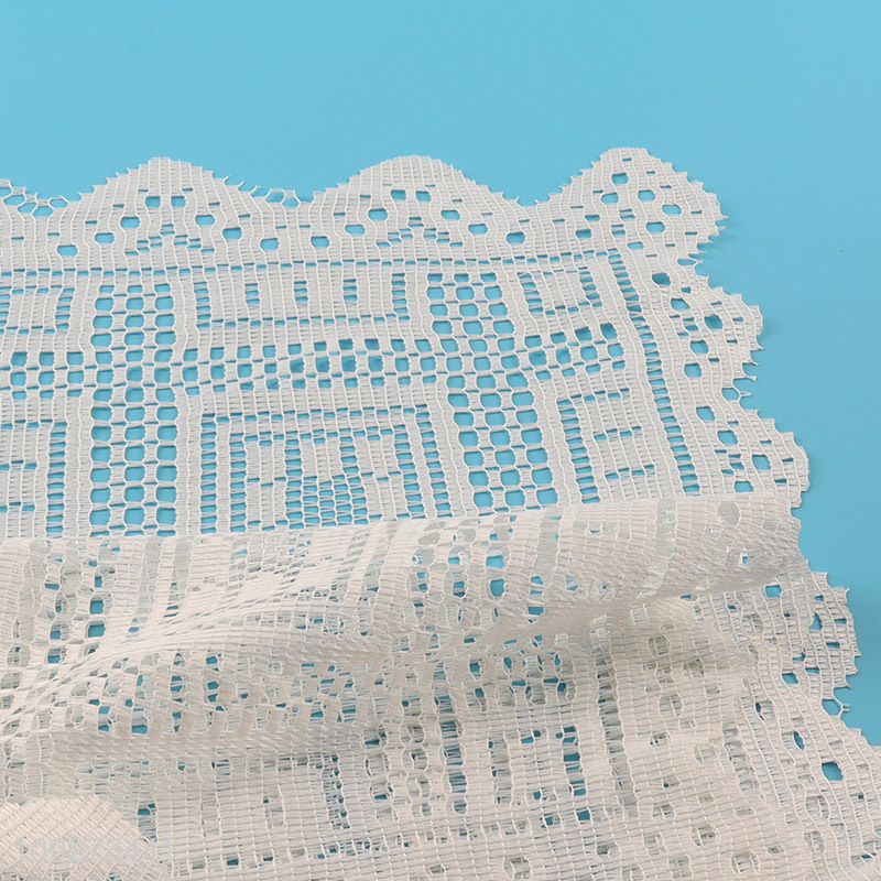 Good quality rectangle polyester 2pcs dinner mat placemat table mats