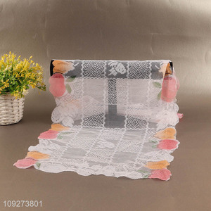 Good quality polyester restaurant table runner table decoration table flags